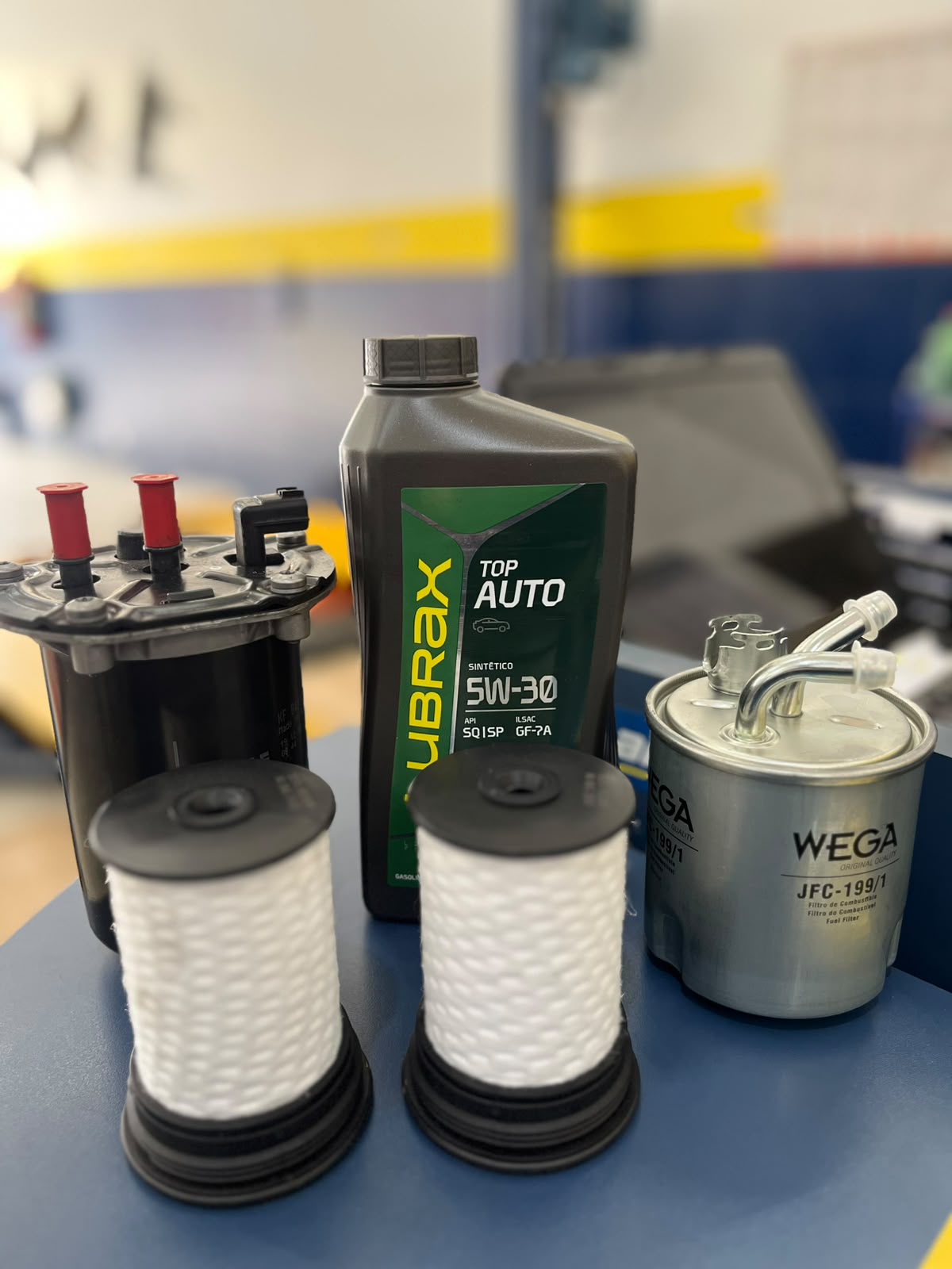 Óleo e filtros para linha diesel